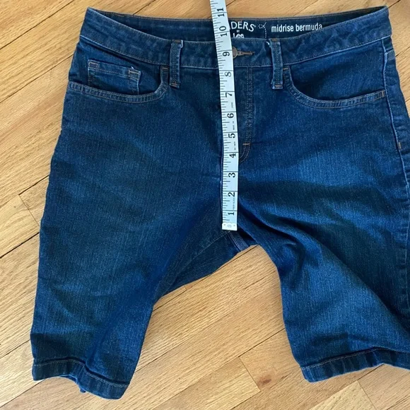 Lee Midrise Bermuda Denim Shorts - Picture 3 of 6